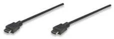 MANHATTAN HDMI kabelis, 7,5 m, HDMI kištukas su kištuku, ekranuotas, Juodas, 308441