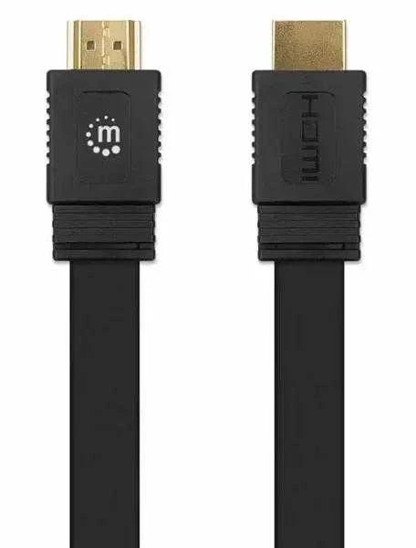 Manhattan MH 355612 HDMI/HDMI FLAT 4K/60Hz M/M 2.0m kabelis
