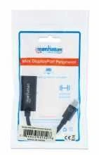 StarTech Manhattan 151528 kabelių sąsaja / invertavimo adapteris Mini DisplayPort HDMI Juoda