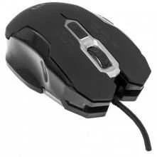 Manhattan su laidu optinė žaidimų pelė USB, Six Button su Scroll Wheel, Adjustable DPI, LED apšvietimas, juodos spalvos, 179164