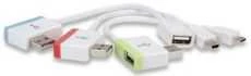 Manhattan USB Hub, Micro and Mini USB Adapteris, 766623161657