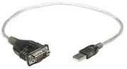 StarTech Manhattan 205153 kabelių sąsaja / invertavimo adapteris USB A Serial/COM/RS232/DB9 Juoda, Permatomas