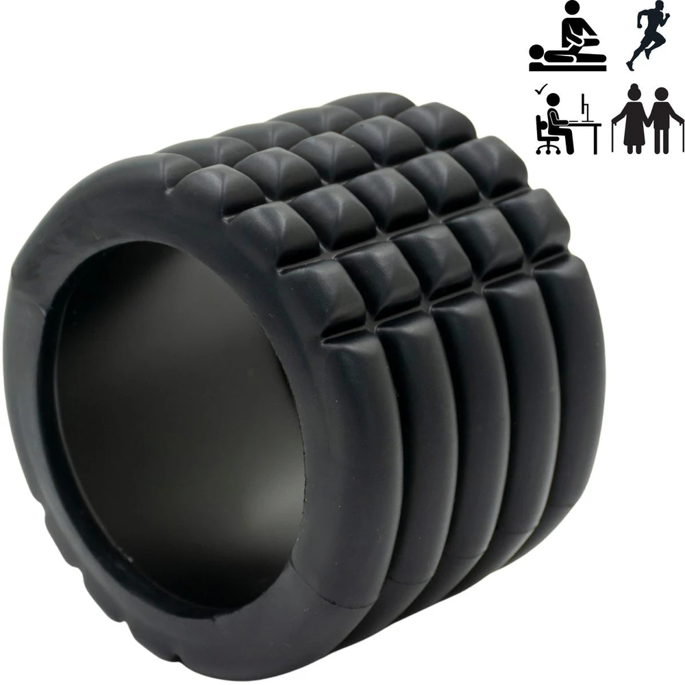 MANKŠTOS VOLAS ROLLER Juodas 14x10CM ENERO FIT 1066677