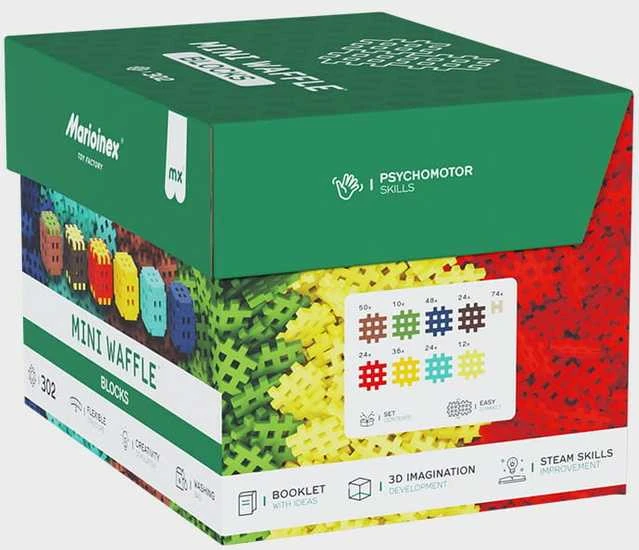 Marioinex mini vaflių konstruktoriaus kaladėlės, 302 dalys