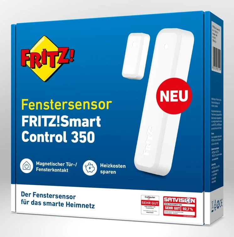 Maršrutizatorius AVM FRITZ! Smart Control 350 durų / langų jutiklis Bevielis Durims / langui Balta