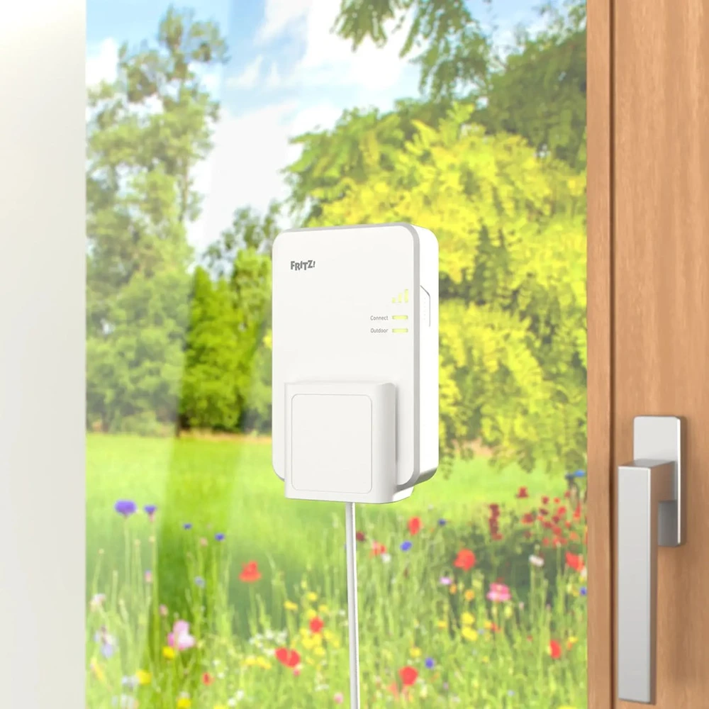 Maršrutizatorius AVM FRITZ! Repeater 1610 Outdoor - baltas, Einsetzbar im Innen- und im geschtzten Auenbereich (IP54)