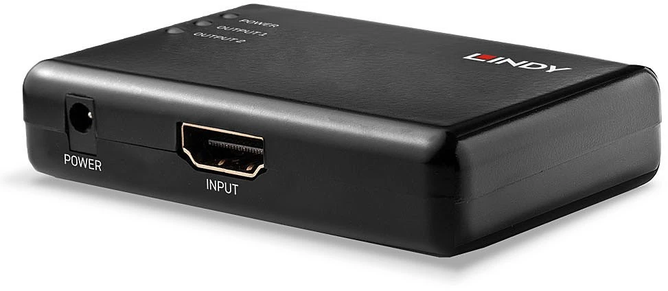 HDMI Skirstytuvas - LINDY 2 Prievadų HDMI 10.2G Skirstytuvas, Juodas