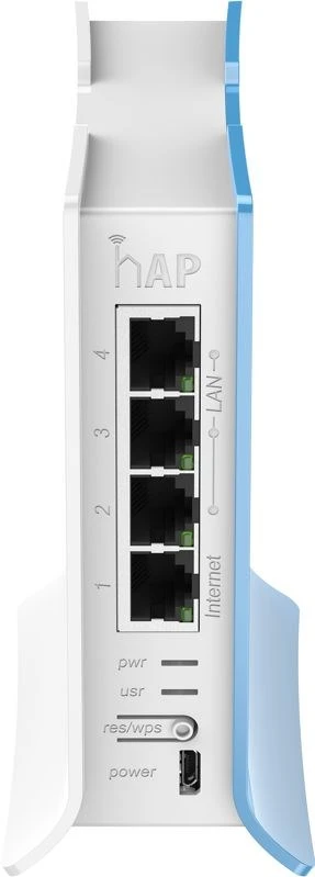 Maršrutizatorius Mikrotik RB941-2ND-TC WLAN prieigos taškas 300 Mbit/ai Mėlyna, Balta