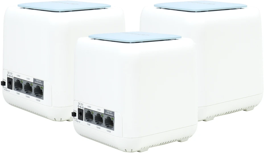 Maršrutizatorius PNI GB1200 Gigabit Wi-Fi Mesh sistemos komplektas ir 1 vnt. S/STP CAT7 plokščias tinklo kabelis PNI U7015B 1.5m