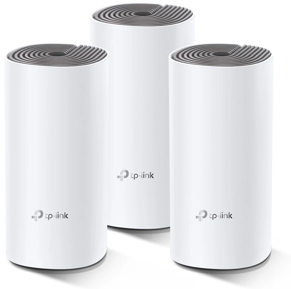 Maršrutizatorius TP-Link Deco E4 (3-pack) Dviguba juosta (2,4 GHz / 5 GHz) Wi-Fi 5 (802.11ac) Balta, Pilka 2 Vidinis