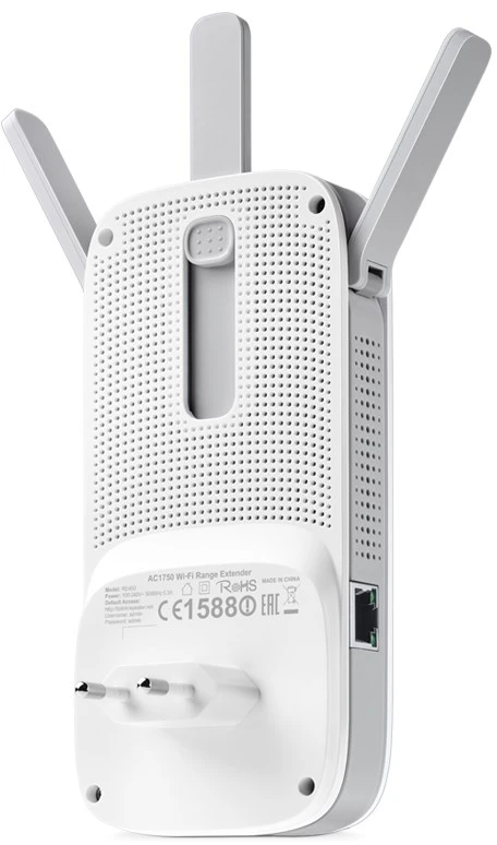 TP-Link RE450 Tinklo siųstuvas ir imtuvas Balta 10, 100, 1000 Mbit/ai