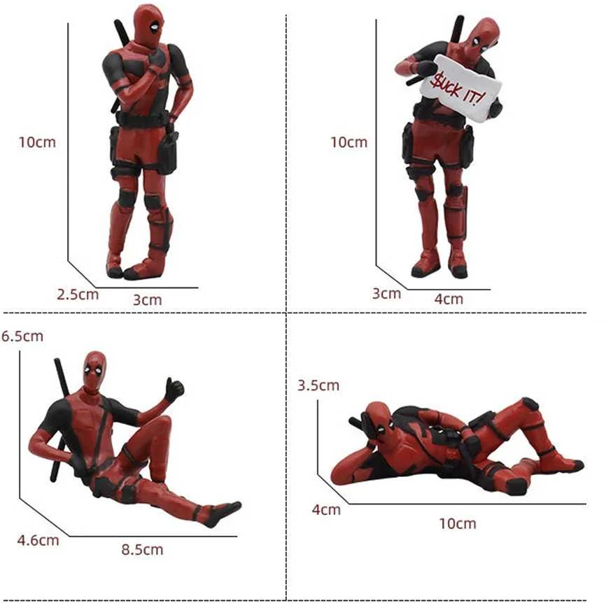 Marvel Deadpool mini figūrėlė susimąstęs Deadpoolas Nr.5