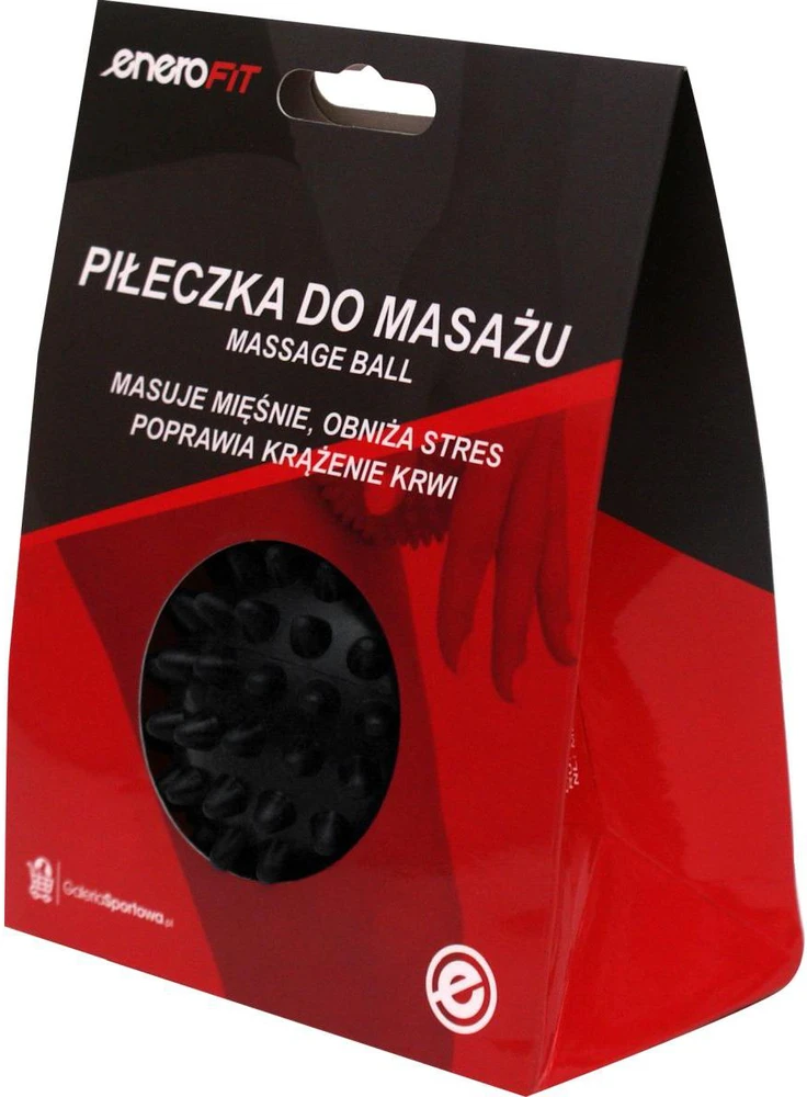 Enero Masažinis kamuoliukas 7 cm juodas