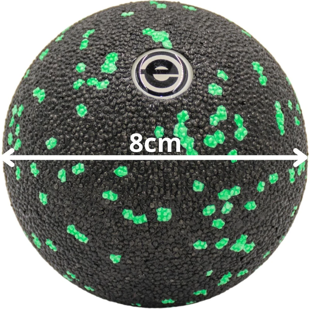Masažo kamuoliukas Enero Fit EPP, 8 cm, juodas