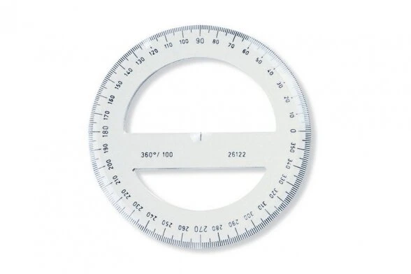 Matlankis Koh-I-Noor, 360, 10cm, plastikinis, skaidrus