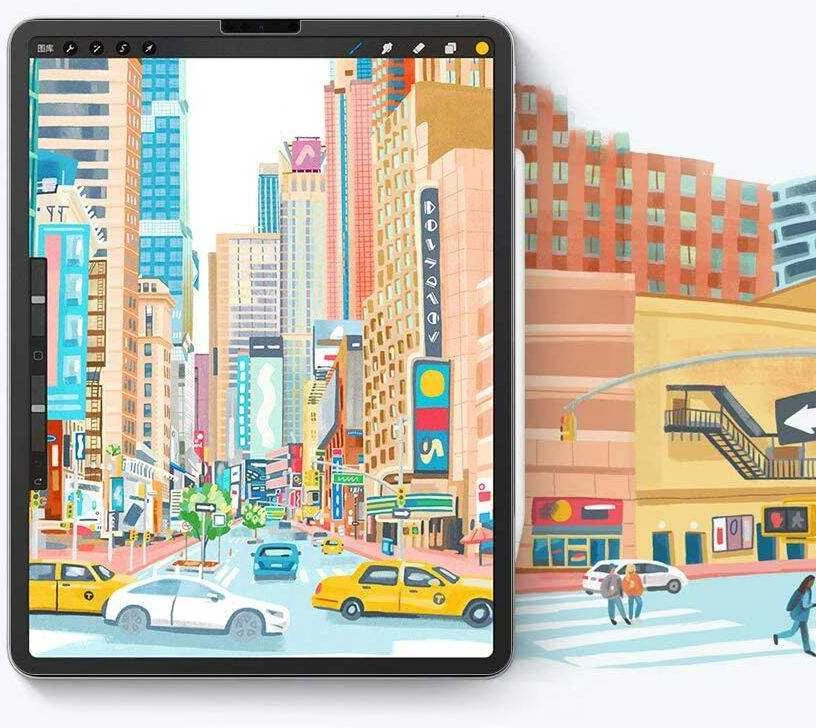 Matte Apsauginė plėvelė Apple iPad 10.9” 10 / 2022 / 11” 11 / 2025 Hofi Paper Pro+ 2-pack Matte Clear