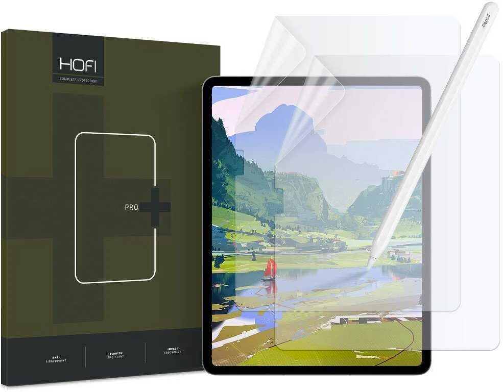 Matte Apsauginė plėvelė Apple iPad 10.9” 10 / 2022 / 11” 11 / 2025 Hofi Paper Pro+ 2-pack Matte Clear