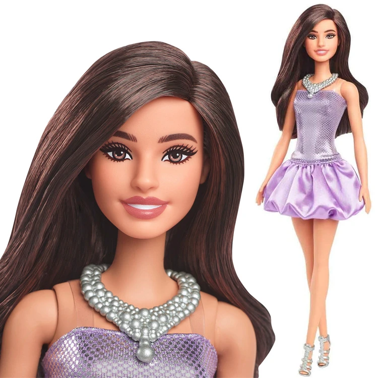 Mattel BARBIE madistė pūsta violetine suknele (HYT92)