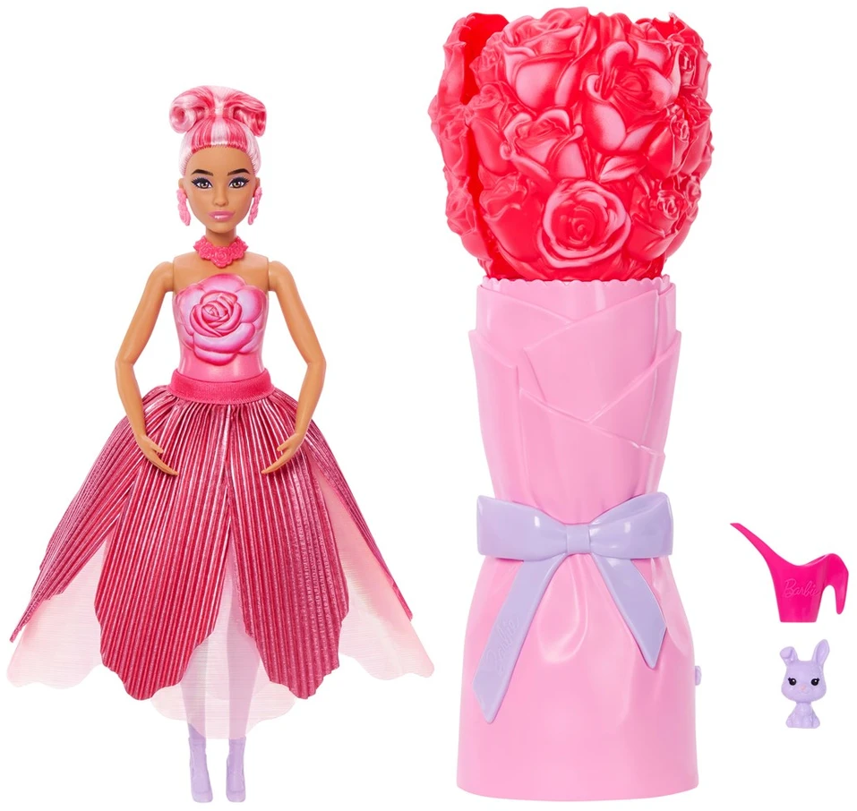 Mattel BARBIE ROSE SURPRISE lėlė gėlėje (JMF59)