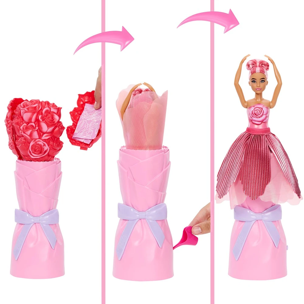 Mattel BARBIE ROSE SURPRISE lėlė gėlėje (JMF59)