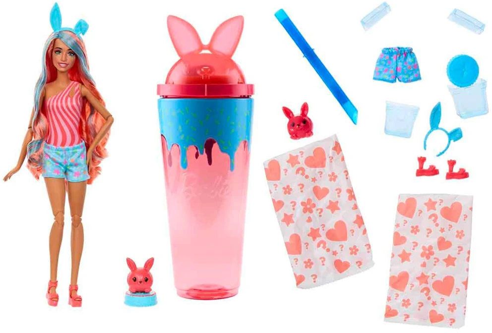 Mattel BARBIE POP REVEAL ANIMAL PARTY siurprizų rinkinys - kiškutė (JCN87)