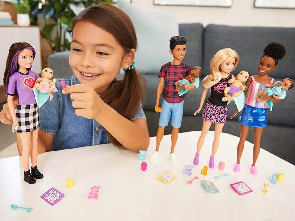Barbie kapitono lėlių auklė + kūdikių aksesuarai GRP11 ZA5084