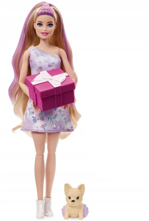 Mattel BARBIE PARTY UNBOXED REVEAL siurprizų rinkinys - šviesiaplaukė lėlė (JFG70)