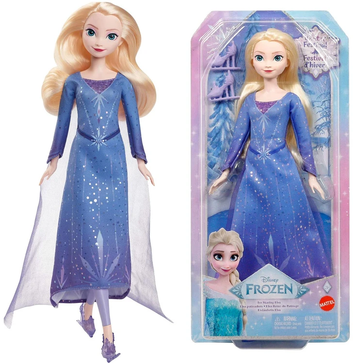 Mattel DISNEY FROZEN ledo čiuožėja Elza (JBG53)