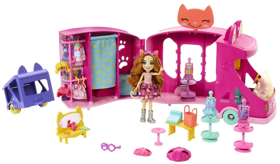 Enchantimals Glam & Party - Mados sunkvežimio žaidimų rinkinys