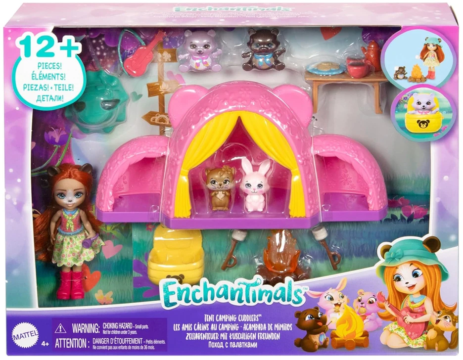 Mattel Enchantimals stovyklavimo rinkinys meškiukas ZA5995
