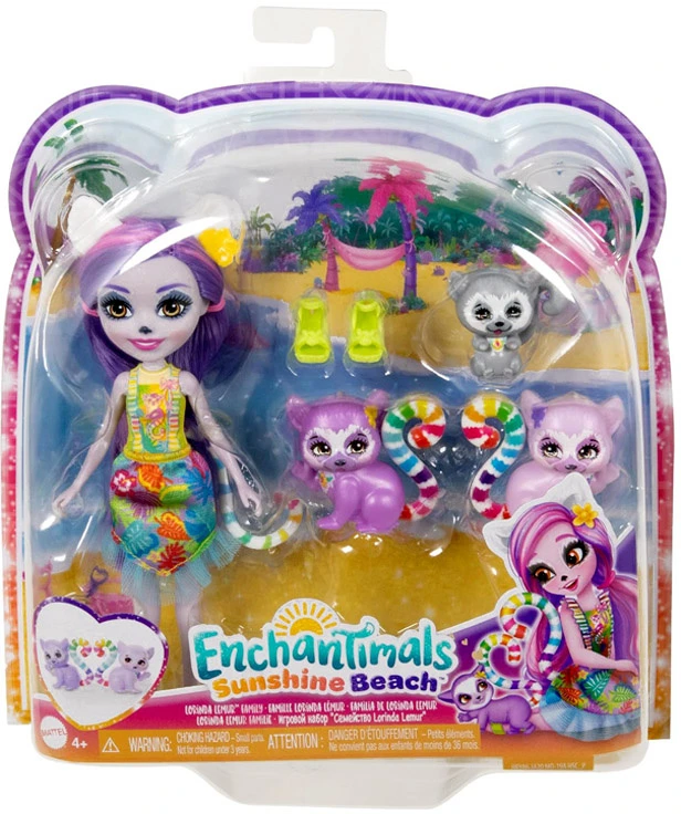 „Enchantimals“ herojų lemūrų šeima