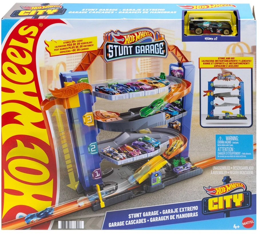 Mattel Hot Wheels garažas su triukais