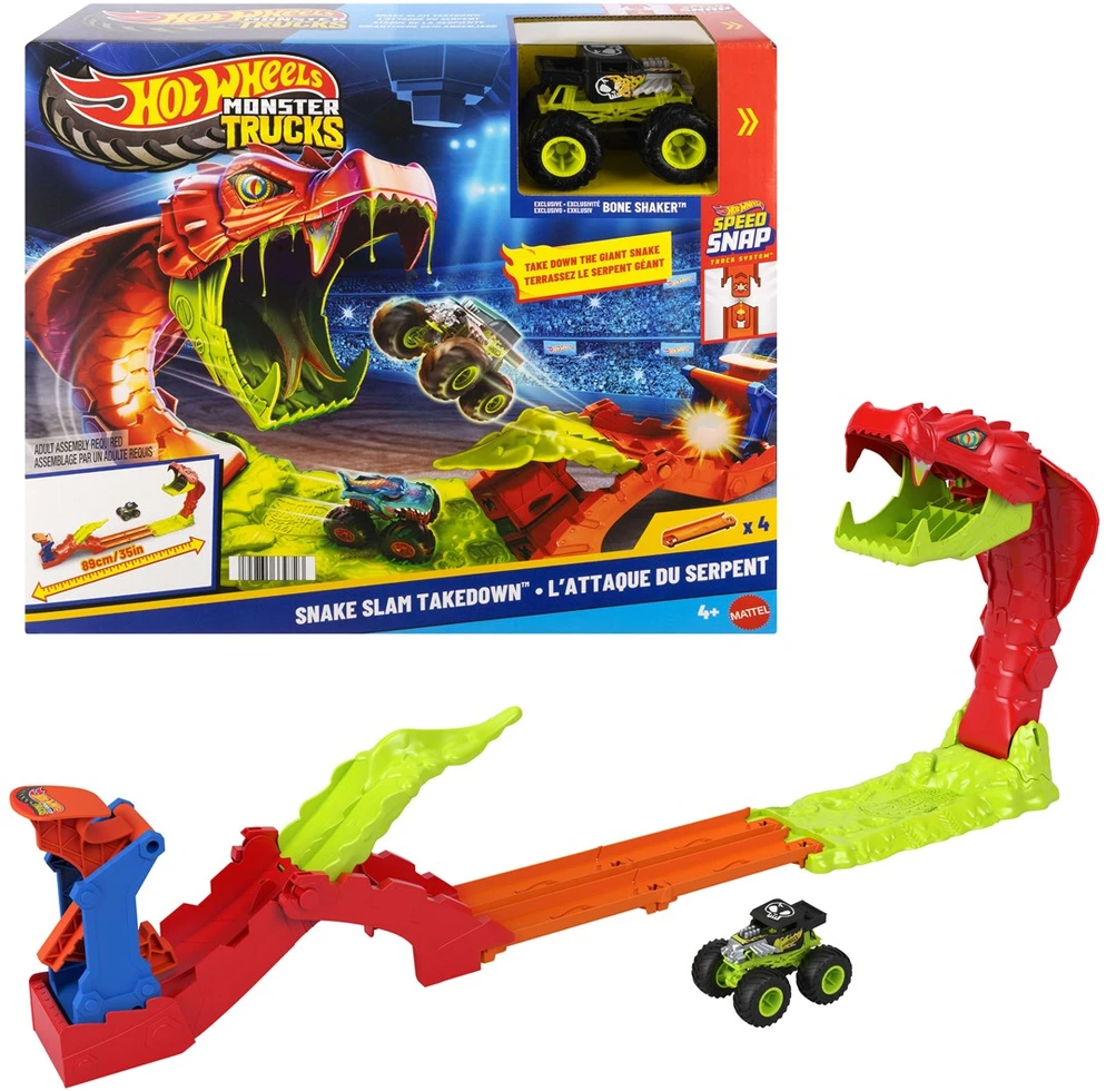 Mattel HOT WHEELS MONSTER TRUCKS rinkinys – Gyvatės išsiveržimas