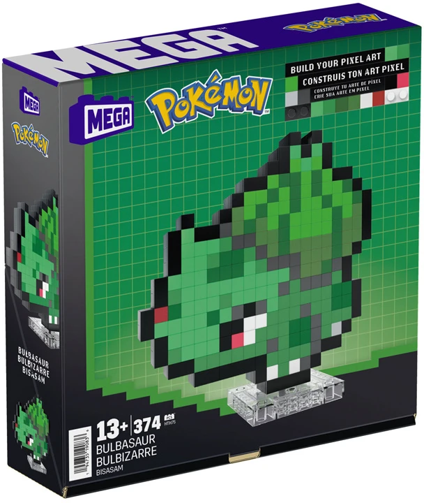 Mattel MEGA Pokemon Pixel Bulbasaur HTH75