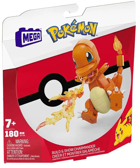 Mattel MEGA CONSTRUX POKEMON rinkinys – Charmander (GKY96)