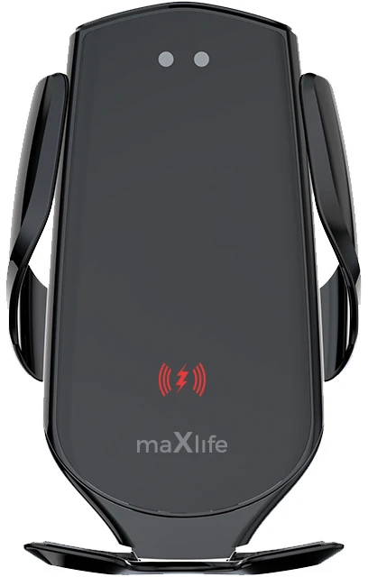 Maxlife automobilinis laikiklis ventiliacijos grotelėms MXCH-08 automatinis su belaidžiu įkrovimu juodas 15W