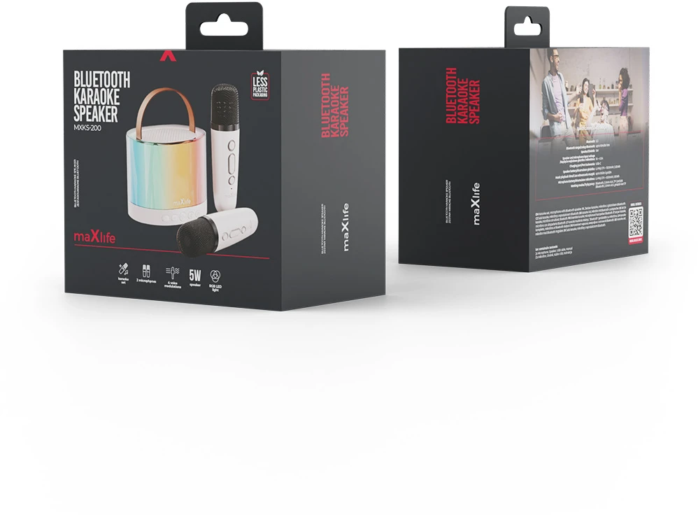 Maxlife Bluetooth karaokės kolonėlė MXKS-200 balta