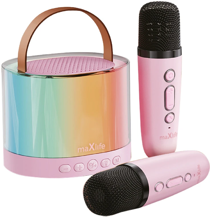 Karaoke rinkinys Maxlife MXKS-200, rožinės spalvos