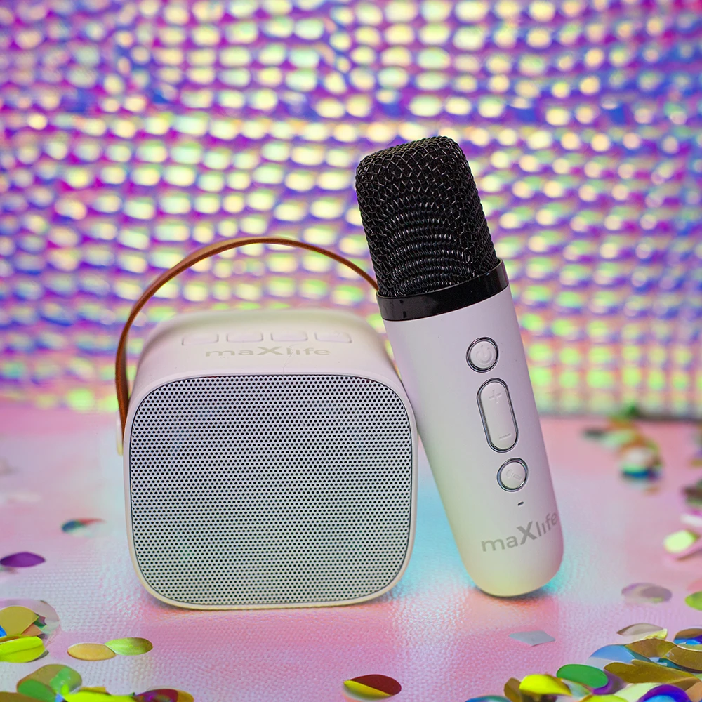 TelForceone Maxlife Bluetooth karaoke garsiakalbis MXKS-100 baltas