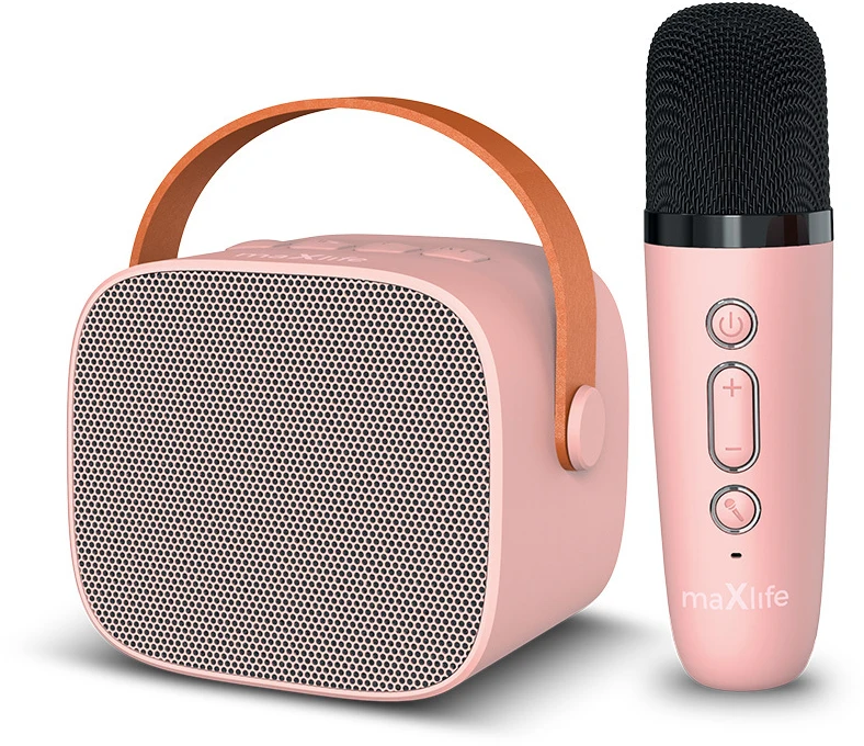 Maxlife „Bluetooth“ karaokės garsiakalbis MXKS-100 rožinis