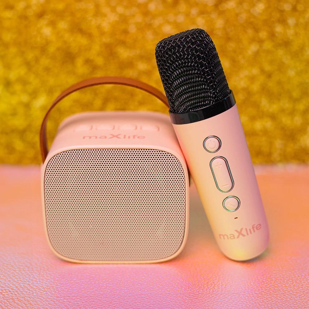 Maxlife „Bluetooth“ karaokės garsiakalbis MXKS-100 rožinis