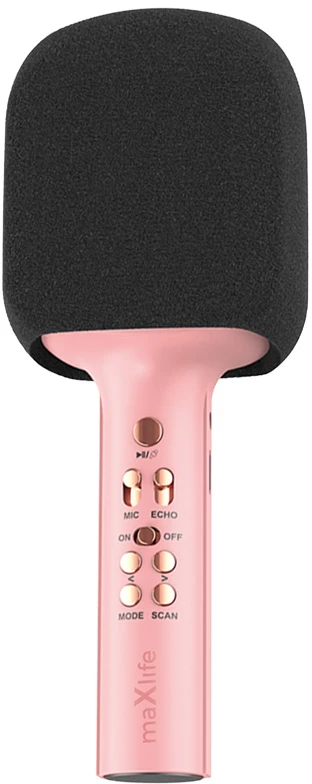Maxlife „Bluetooth“ mikrofonas su garsiakalbiu MXBM-600, rožinis