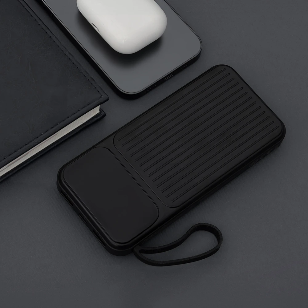 Maxlife išorinė baterija su integruotais laidais MXPB-06 PD QC 22,5W 10000 mAh juoda