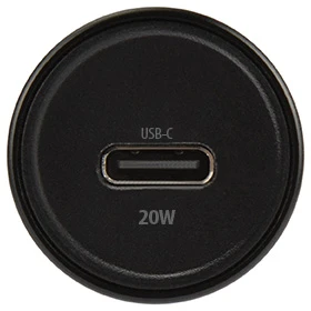 Maxlife MXCC-04 PD QC automobilinis įkroviklis 1x USB-C 20W juodas
