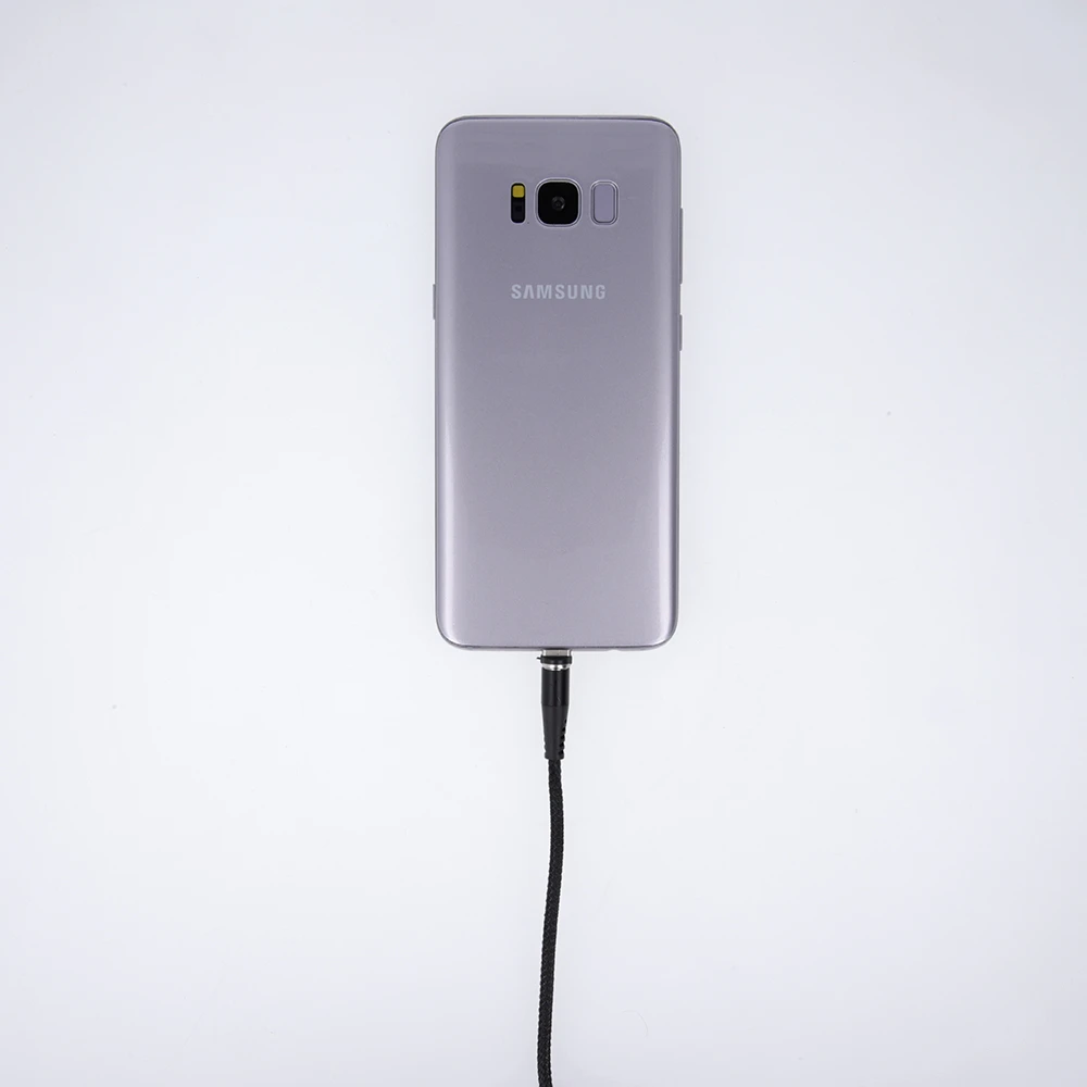 Maxlife MXUC-03 magnetinis laidas USB – Lightning + USB-C + microUSB 1,0 m 3A juodas nailoninis