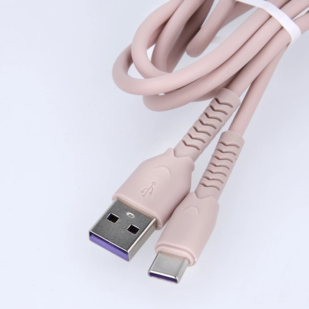 Maxlife MXUC-04 laidas USB – USB-C 1,0 m 3A rožinis