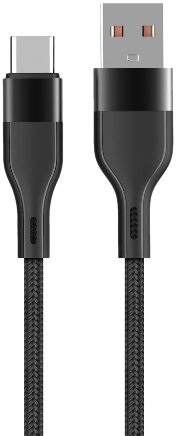 Maxlife MXUC-07 laidas USB – USB-C 1,0 m 3A juodas nailoninis