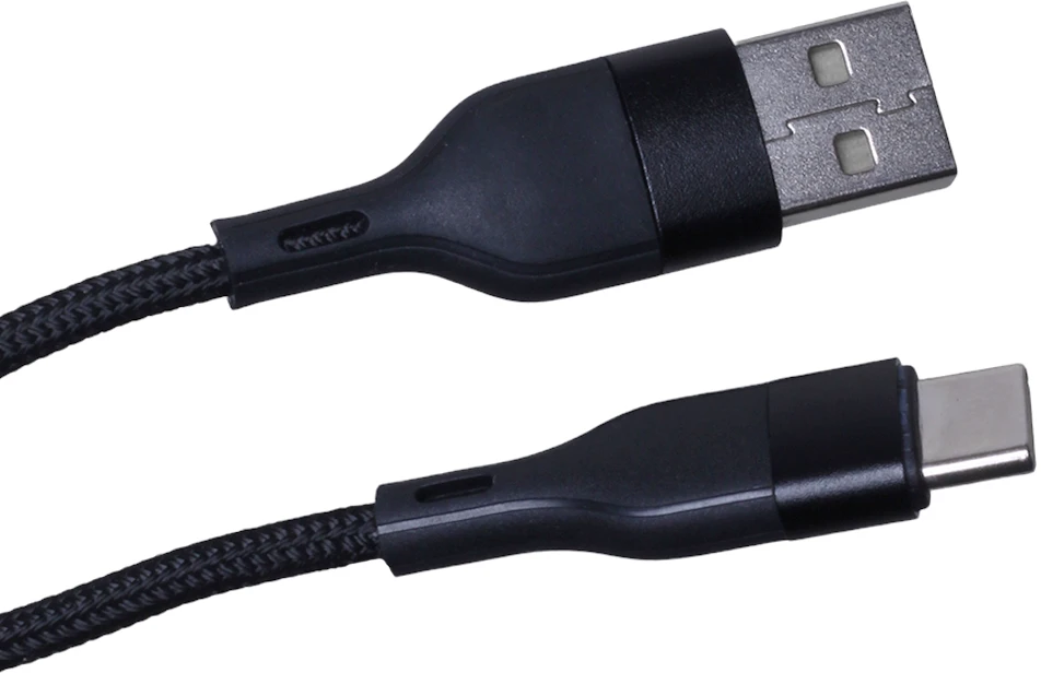 Maxlife MXUC-07 laidas USB – USB-C 1,0 m 3A juodas nailoninis