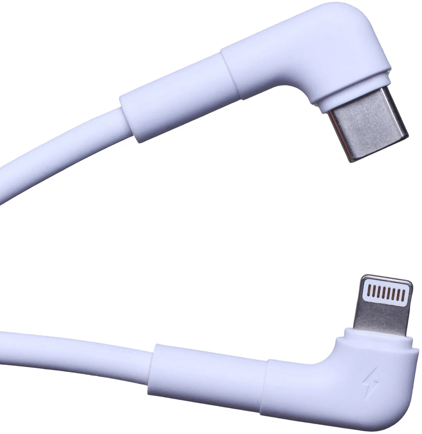 Maxlife MXUC-09 kampinis laidas USB-C – Lightning 1,0 m 27W baltas