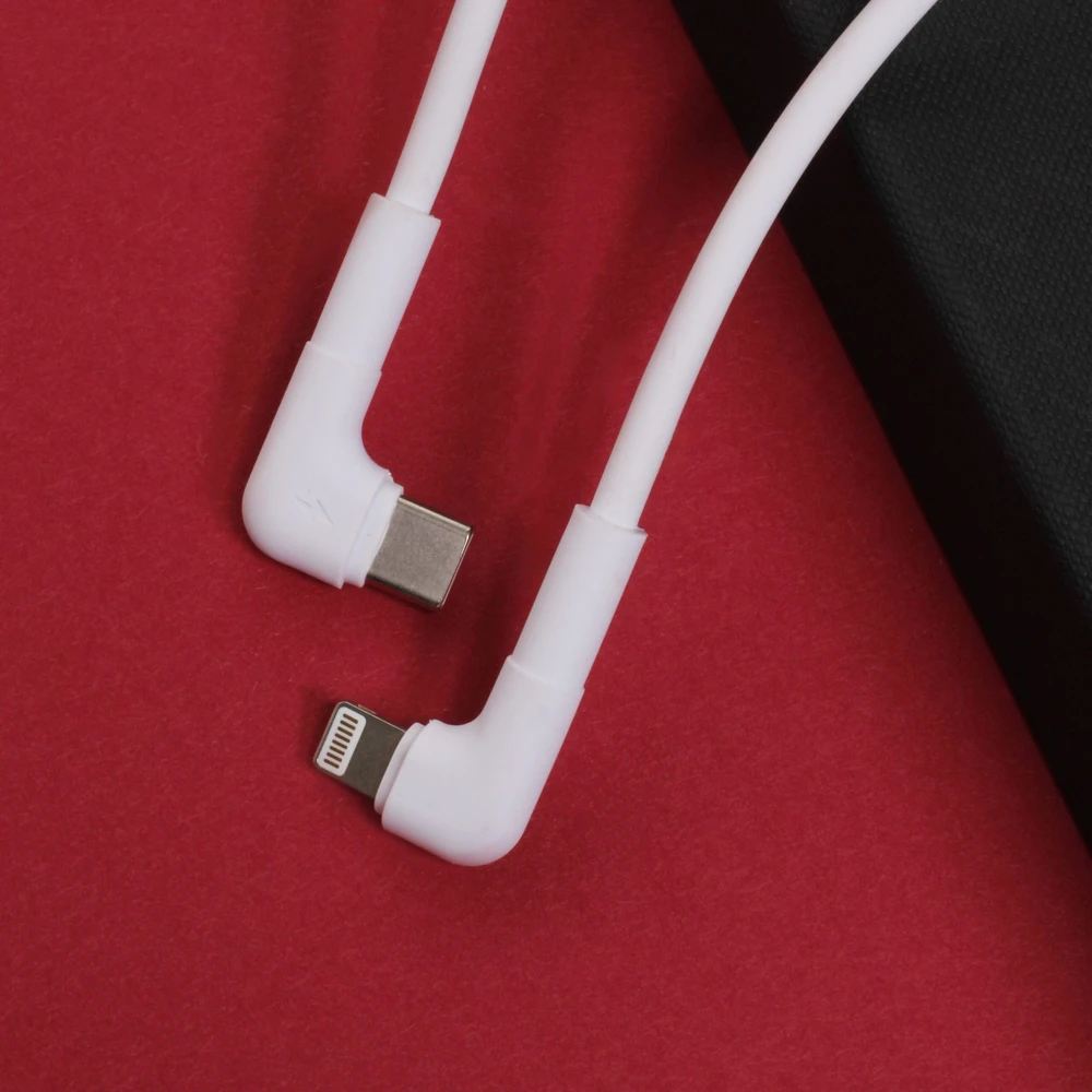 Maxlife MXUC-09 kampinis laidas USB-C – Lightning 1,0 m 27W baltas